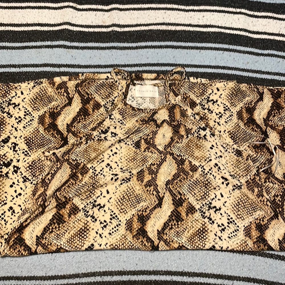 French Grey snakeskin mini dress size L